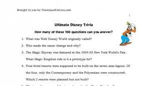 It's actually very easy if you've seen every movie (but you probably haven't). Walt Disney World And Disneyland Disney Trivia Challenge