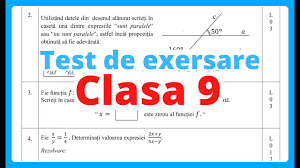 Examenul naţional de bacalaureat 2021 proba e. Test Pentru Exersare 2020 Clasa 9 Examen Md Youtube