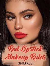 red lipstick makeup rules inspired by