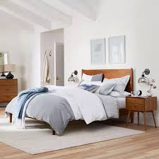 Our nightstands come in several sizes, colours and silhouettes. West Elm Mid Century Acorn And Acorn White Finish Bedroom Furniture The Furniture Co