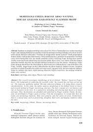 Contoh review jurnal via www.slideshare.net. Pdf Morfologi Cerita Rakyat Arso Watuwe Sebuah Analisis Naratologi Vladimir Propp Morphology Of Arso S Folktale Watuwe An Analysis Of Vladimir Propp S Narratology