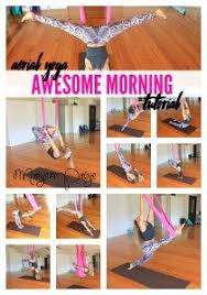 Aerial Yoga For An Awesome Morning Tutorial Aerial Yoga Yoga Trapeze Exercises Aerial Yoga Poses