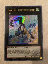 Yugioh Lyrilusc - Ensemblue Robin LED8-EN037 Ultra Rare 1st Edition NM |  eBay