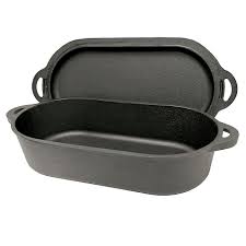 Bayou Classic Nonstick 6 Qt Cast Iron Oval Fryer With Reversible Griddle Lid In 2020 Bayou Classic Cast Iron Dutch Oven Cast Iron Cookware