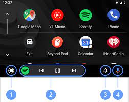 When you tap the headphone icon, android auto brings up player controls for the most recently used audio app. Screens And Apps On Android Auto Android Auto Help