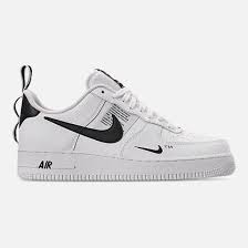 Right View Of Men S Nike Air Force 1 07 Lv8 Utility Casual Shoes In White Black Tour Yellow Nike Mens Nike Air Nike Air Force