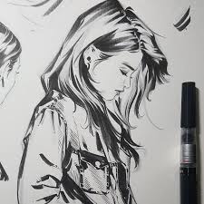 1001 Idees Pour Realiser Un Dessin Swag Hommage A La Fille Swag Dessin Swag Dessin De Fille Portrait Dessin