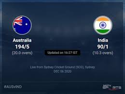 Manchester united have added bayern munich star leon goretzka to. Australia Vs India Live Score Over 2nd T20i T20 6 10 Updates Cricket News