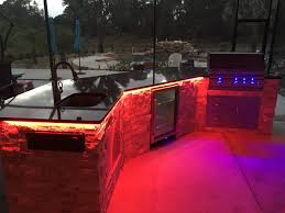 Tread lighting in your outdoor kitchen lighting will help keep you safe. Outdoor Kitchens In North Port Past Projects Radil Construction