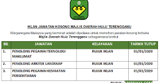 Cari jawatan kosong malaysia terkini 2021. Jawatan Kosong Kuala Terengganu Mudah