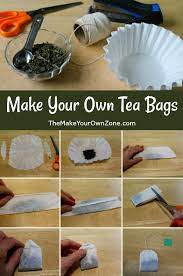 Add a few crushed black pepper, half tea spoon of crushed ginger and one to two tea spoon of jaggaary powder to boiling water. How To Make Your Own Tea Bags The Make Your Own Zone