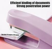 YIMWNYI Effortless Stapler, Compact and Portable Macaron Stapler,  Labor-Saving Stapler for Office and Home Use, Stapler for 24/6 & 26/6  Needles, Small ...