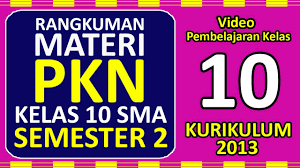 Rangkuman materi pkn kelas 9 semester 2 kurikulum 2013. Rangkuman Materi Pkn Kelas 10 Sma Semester 2 Kurikulum 2013 Youtube