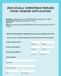 This simple, basic vendor registration form helps your company register vendors for an event, festival, or conference. 30 Vendor Application Form Templates Jotform