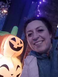 Me and Jo loving checking out the Halloween decorations during the election  campaign tonight !! Another great evening visiting estates in East Meath