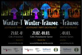 Im august 2007 wurde unsere residenz am französischen garten in der residenzstadt celle mit hotelcharakter eröffnet. Celler Wintertraume Lichtkunst Trifft Dichtkunst Im Franzosischen Garten Vom 21 02 01 03 2020 Celler Presse Was Celle Bewegt
