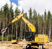 Converting a construction machine to a forestry excavator ...