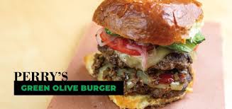 Perry S Green Olive Burger Green Olive Burger Burger Olive Tapenade