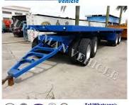 [Hot Item] 9m 4 Axle Flatbed Drawbar Pulling Dolly Semi Truck Trailer