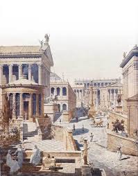 Ancient Rome Reconstruction Of Roman Forum From The Casa Delle Vestali Print By J Hoffbauer Paris 1911 Ancient Rome History Rome History Roman History