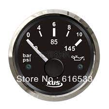 52mm 12 24v Black Oil Pressure Gauge Marine Car Rv General Yacht Motor Boat Accessories Free Shipping 79 28 Motor Boats Oil Pressure Marine Oil