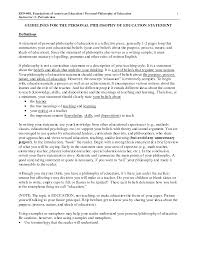 Image Result For Educational Philosophy Examples Teaching Philosophy Examples Teaching Elementary Philosophy Of Education