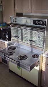 Vintage 1950s Electric Frigidaire Custom Imperial Flair Stove Double Oven Backyard Grass Alternative Retro Appliances Vintage Stoves