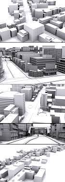 Movie City 3d Model Model City City Model City