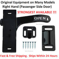 The hinge bolts/screws are trying to pull out & have began to tear the outside skin of the trailer a little bit. Rv Camper Motorhome Cargo Trailer E285 Right Hand Screen Door Latch Handle E285 11 85 Picclick