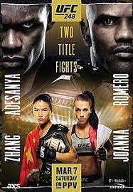 In the main fight of the evening, the ufc middleweight champion israel adesanya will hold a we bring to your attention the full card of the upcoming tournament. Ufc 248 Wikipedia