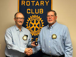 On Tuesday, April 17 President Dean Rick presented Jim Christ with his Paul  Harris Fellow pin. Congratulations Jim
