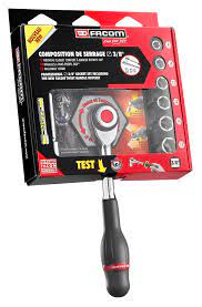 Clé mixte à cliquet en chrome vanadium dexter. Lot De Cliquets Et Douilles Acier Facom 8 Pieces Leroy Merlin