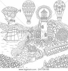 Teddy bear hot air balloon visit dltk's transportation crafts and printables. Lighthouse Sailing Vector Photo Free Trial Bigstock