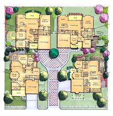 Courtyard Cluster Homes Cluster House Family House Plans Multigenerational House Plans