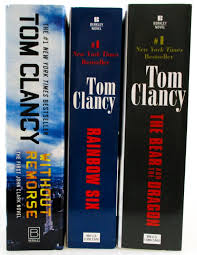 While on vacation in barcelona, jack ryan, jr. John Clark Novels By Tom Clancy 3 Book Set Mass Market Paperback Sand Image Books