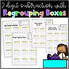 3 digit subtraction without regrouping worksheets pdf. 3 Digit Subtraction Regrouping Ones Place Worksheet Tpt