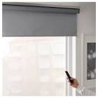 Blackout roller blind, wireless/battery operated gray23x76 Â¾ 
