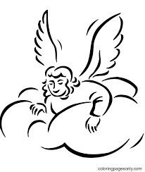 Quickly and easily find what the colors your favorite web page or any web page on the internet uses so you can incorporate them onto your page. Angel In Clouds Coloring Pages Christmas Angels Coloring Pages Coloring Pages For Kids And Adults