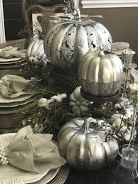 Silver Pumpkins Fall Halloween Decor Silver Pumpkins Thanksgiving Decorations
