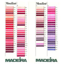 Select the manufacturer to convert from select the thread number below or click on the chart below Madeira Mouline Embroidery Floss Thread Ackroyd And Adams Ltd