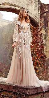 27 Ultra Pretty Floral Wedding Dresses For Brides Applique Wedding Dress Floral Wedding Dress Wedding Dress Trends