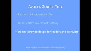 Some electronic citations necessitate the use of brackets. Purdue Owl Title Page For Reports Youtube