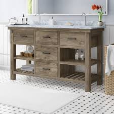 40 bathroom vanities you'll love for any style discover the perfect bathroom vanity for any style, size or storage needs. Gracie Oaks Bonnes 60 Double Bathroom Vanity Reviews Wayfair