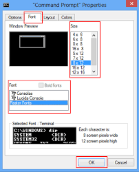 Check spelling or type a new query. How To Change Font Font Size And Layout In Cmd