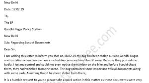 You can write this on the right or the left on the line after the address you are writing to. Complaint Letter To Police Station For Loss Of Documents Certificate