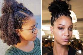 Don't be afraid to frame the face with loose pieces of hair to add texture. 100 Hairstyles For Natural Hair You Ll Really Like Thrivenaija