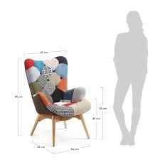 Fauteuil Kody Patchwork Orange Taille Taille Unique Fauteuil Multicolore Decoration Maison Hippie Fauteuil