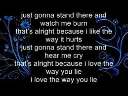 eminem you ever love somebody so much that you could barely breath when your with em'? Love D Way U Lie Lyrics Download