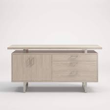 Remove the drawer and door hardware. Clybourn Pickled Oak Credenza Crate And Barrel