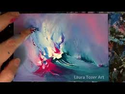 Tuto peinture au couteau paysage abstrait par nelly lestrade загрузил: Turquoise Pink Blue And White Abstract Painting Demo Youtube Abstrakte Malerei Abstrakt Malerei